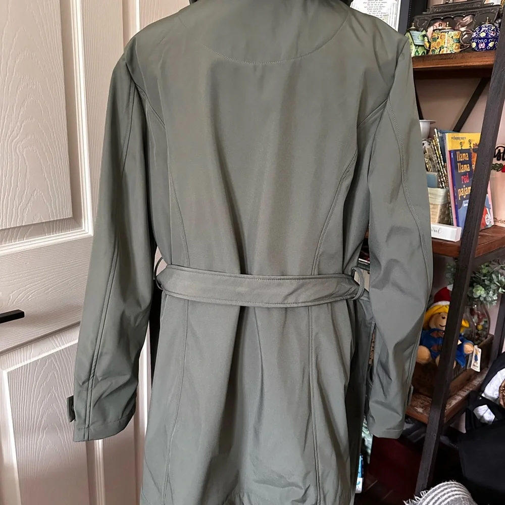 Women's Nautica Weatherproof Olive Green Jacket NWOT. Large. Spring raincoat. - Picture 5 of 8